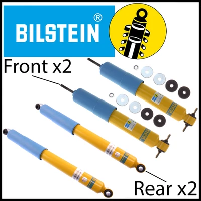 Amortiguadores delanteros y traseros Bilstein B6 aptos para Toyota T100 1993-1998 tracción trasera con elevación de 0" Foto 1 de 4