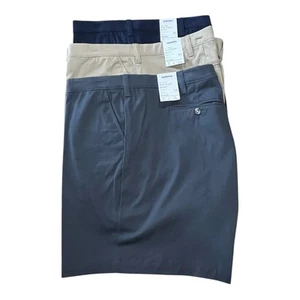 Sonoma Flat Front Flexwear 3 Pairs Mens Shorts Size 54 Blue Gray Khaki 9” NWT - Picture 1 of 5