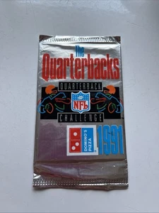 Domino's Pizza 1991 The Quarterbacks Quarterback Challenge Card Pack, Upper Deck - Bild 1 von 2