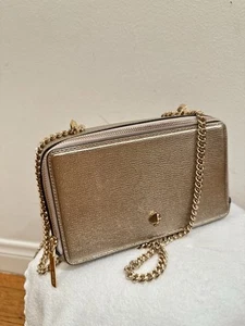 Kate Spade New York Metallic Rose Gold Double zip camera bag - Picture 1 of 6