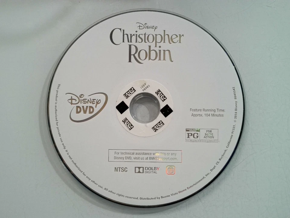 Christopher Robin DVD 2018 Ewan McGregor Hayley Atwell Marc Forster Disney Film Foto 1 de 1