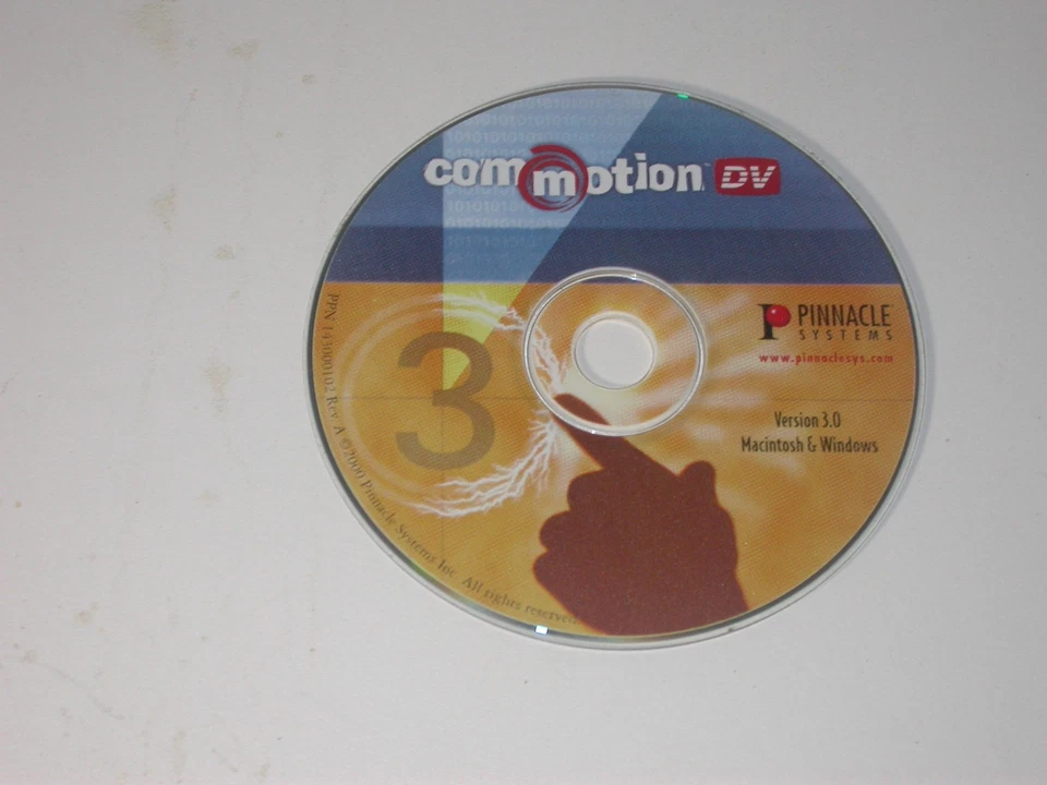 Pinnacle Commotion DV Version 3.0 Computer Software CD Windows and MAC - Image 1 of 1