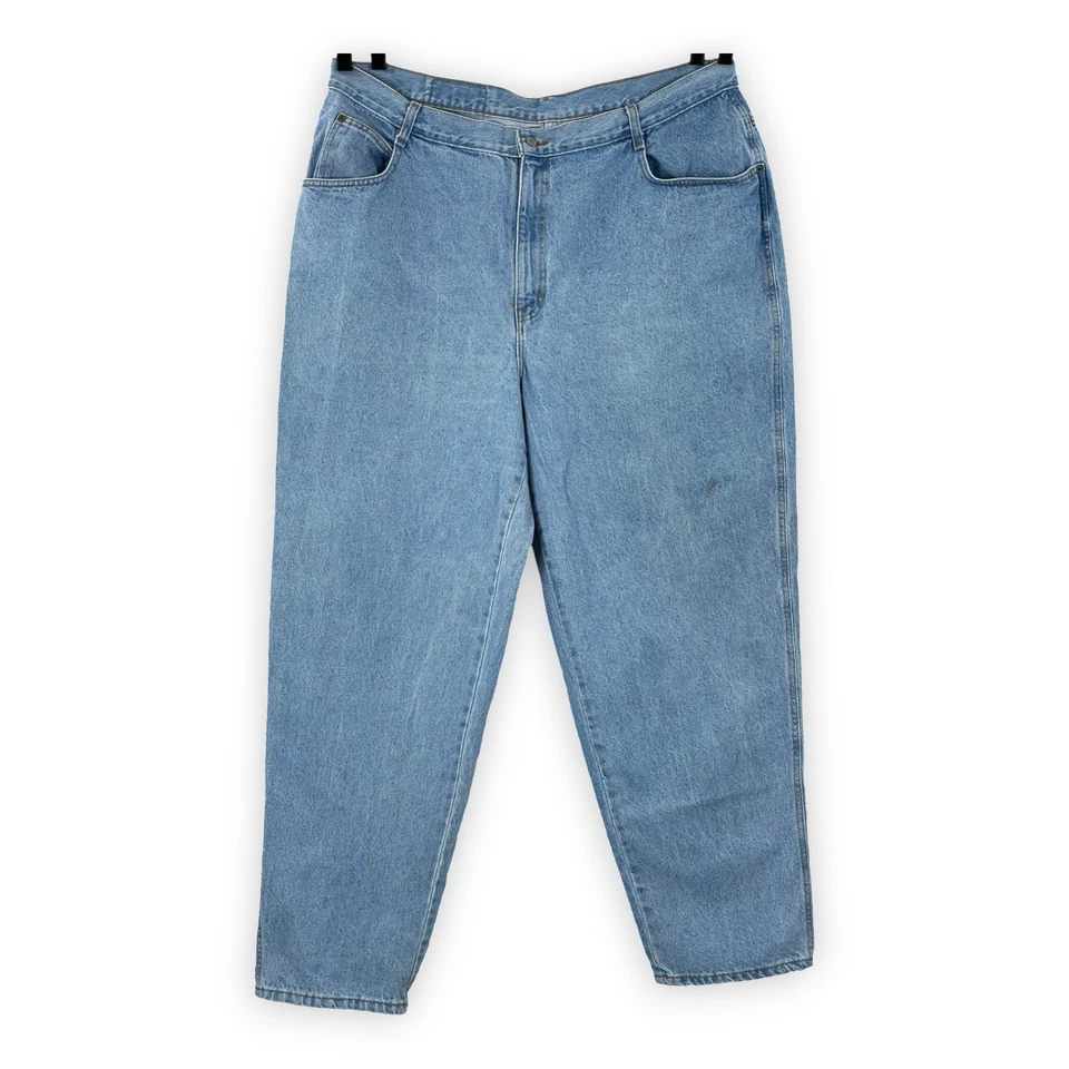 Jeans Gitano Vintage Talla 42x33 Alto Mamá Jeans Sueltos Pierna Cónica Años 80 Foto 1 de 4