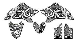2006-2022 TTR 50 ZANY White Senge Graphics Kit Compatible with Yamaha - Picture 1 of 10