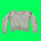 Vintage Emporio Armani Ea7 Women's Cropped Jumper, Felt Branding To Arm, Xs