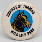 Vintage Og Cricket St Thomas Wild Life Park Deer Horse Animals Badge Pin (P1176)