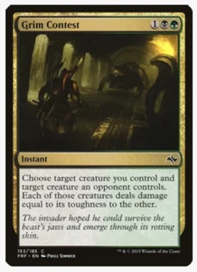 Magic the Gathering Cards Grim Contest (x4) PLAYSET Fate Reforged NM/LP - Picture 1 of 1