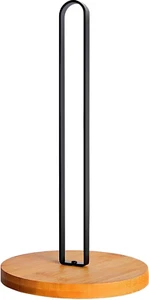 Wooden Paper Towel Holder Countertop, Kitchen-Towel-Holder Freestanding with Non - Picture 1 of 8