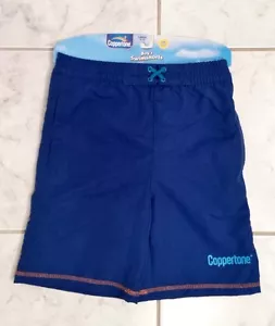Pantalones cortos de baño Coppertone azul y naranja para niños pequeños grandes (4-6) baúles - Imagen 1 de 3