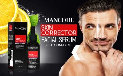 Acne Scars Dark Spot Wrinkles Remover Mancode Skin Correct Face Serum For Men - Image 1 of 4
