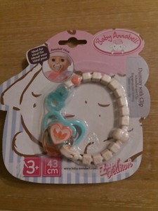 baby annabell dummy with clip
