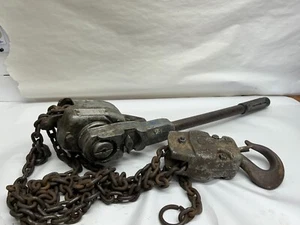 YALE 3/4 TON RATCHET LEVER HOIST 5' to 10' Ft Of Lift Chain 3 ton Snatch Block - Picture 1 of 10