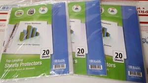 60 PC SHEET PROTECTORS - Picture 1 of 3