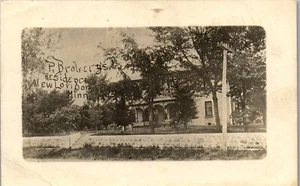 RPPC Postcard Home of P Broberg New London MN 1910 Survived West Lake Massacre - Picture 1 of 5