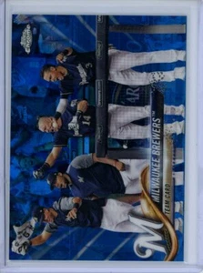 2018 Topps Chrome Sapphire MILWAUKEE BREWERS #156 Team Card - Picture 1 of 1