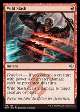 1x Wild Slash - Foil Light Play, English Fate Reforged MTG Magic