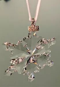 2012 SWAROVSKI Crystal Annual Edition Christmas Snowflake Ornament IN ORIG BOX - Picture 1 of 3