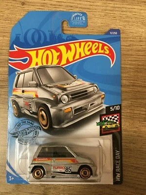 Honda City Turbo II 2020 #11/250 '85 #5/10 HW Race Day plateado Hot Wheels Foto 1 de 2