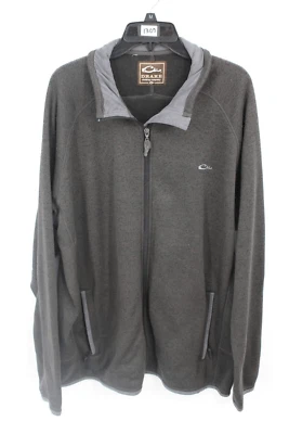 Drake waterfowl systems full zip jacket Fleece Size XL GRAY - Image 1 of 4