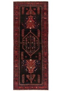 Patina Handgeknüpfter Perserteppich 295x121 cm-Orientt,Carpet,Rug,Schwarz,Läufer - Picture 1 of 12