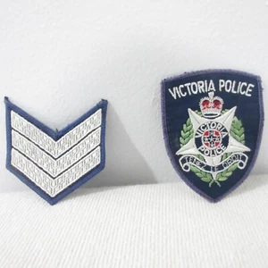 VINTAGE AUSTRALIA VICTORIA POLICE EMBROIDERED SEW ON PATCHS ( NEW ) - Picture 1 of 10
