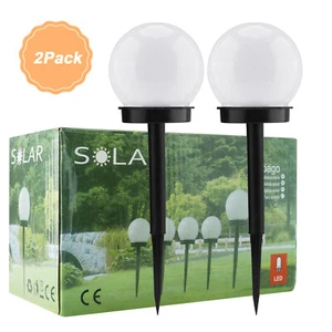 2Pack LED Solar Garden Light Outdoor Waterproof Landscape Street Light Decor USA - Picture 1 of 37