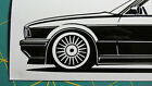 BMW E34 Naklejka BMW M5 BMW E34 Naklejka Plott lewa i prawa czarna nowa