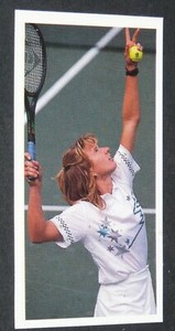1992 BROOKE BOND CARD OLYMPIC #32 STEFFI GRAF TENNIS ROOKIE OLYMPIC GAMES