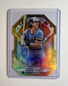 2022 Topps Diamond Greats Die Cuts GOLD FOIL  /75 #DGDC-37 Robin Yount HOF Card - Picture 1 of 2