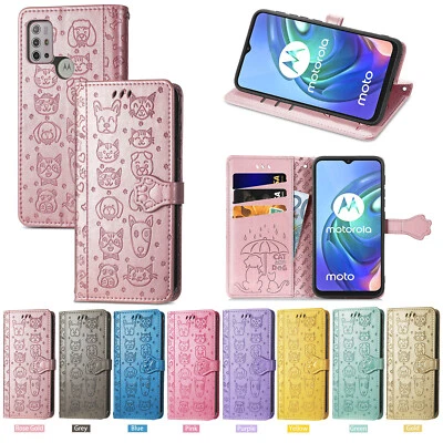 For Samsung A32 A33 A51 A52 A54 A53 A21S Cute Cat Dog Embossed Leather Flip Case - image 1 of 4
