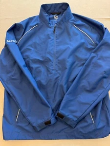 Cutter & Buck Baseball Jacket Men's XL Royal Blue 1/2 Zip Pullover Windbreaker - Picture 1 of 6