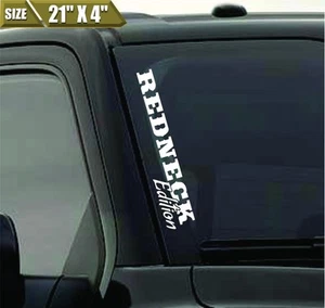 Redneck Edition Banner Parabrisas Vinilo Calcomanía Pegatina - Imagen 1 de 2