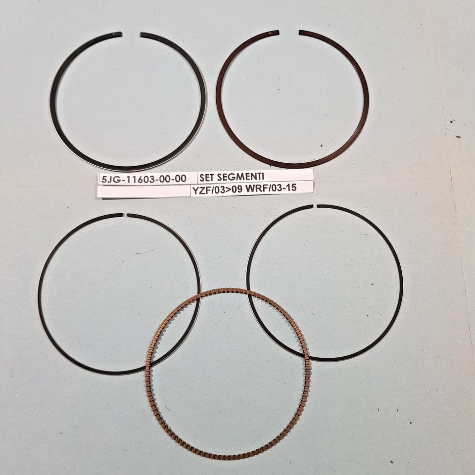 5JG-11603-00-00 (NOS) SET SEGMENTI ORIGINALI YAMAHA YZF e WRF 450 - Image 1 of 1