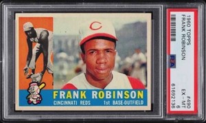 FRANK ROBINSON PSA 6 1960 TOPPS BASEBALL #480 CINCY REDS HOF 2136