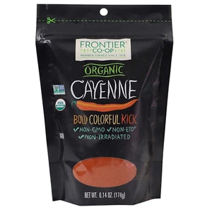 Pimienta de cayena molida orgánica Frontier Co-Op 6,14 oz - Imagen 1 de 12