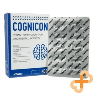 ICONFIT Cognicon Cognitive Function and Mental Activity Health 30 Capsules - Picture 1 of 24