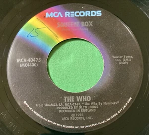 Squeeze Box + Success Story by The Who (MCA Records, 1975) Vinyl 45 - Picture 1 of 7