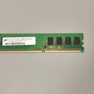 Micron MT8HTF12864AY-800E1 PC2-6400U-666-12-D0 1GB Memory RAM DDR2-800Mhz - Picture 1 of 4
