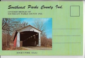 SOUVENIR FOLDER,13 VIEWS OF COVERED BRIDGES & HISTORY~SOUTHEAST PARKE COUNTY,IN - Imagen 1 de 2