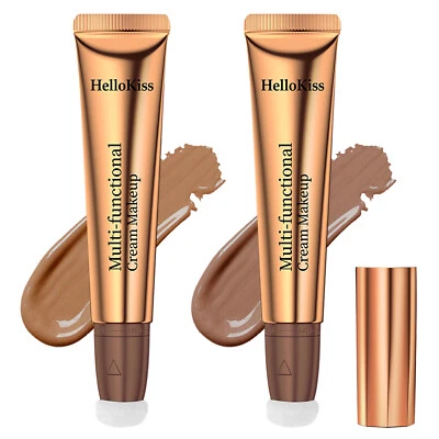 2 Colors Contour Beauty Wand Silky Liquid Stick Bronzer Cream with Applicator - Image 1 of 4