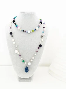Mix & Match Coppia Di Collane Pietre e Arg 925 - Foto 1 di 4