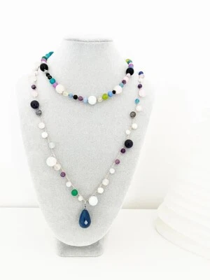 Mix & Match Coppia Di Collane Pietre e Arg 925 - Immagine 1 di 4