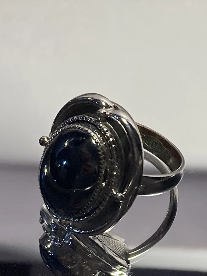 Anillo Whiting y Davis vintage tono plata. Grueso clásico años 50. Talla 6. 1/2 Foto 1 de 4