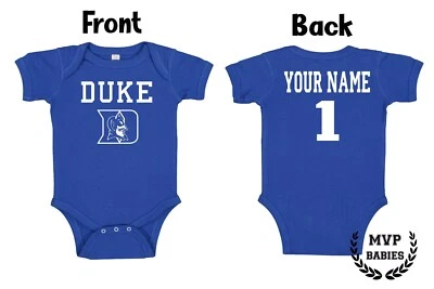 Duke University Homemade baby bodysuit.