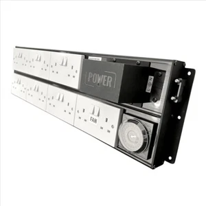 LUMii Negro 12 (+2) y 16 (+2) Vías Iluminación Contactor Temporizador Panel Enchufes 40a/80a - Imagen 1 de 3