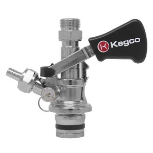 Kegco KT4103W-U - U System Keg Tap Coupler Black Lever Handle - Picture 1 of 3