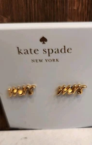 Kate Spade Mrs. Ohrstecker Goldfarben Neu - Bild 1 von 4
