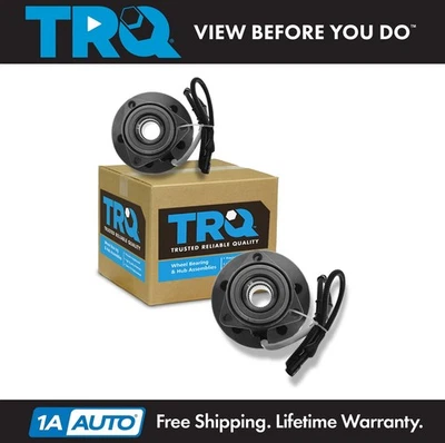 Juego de cojinetes de cubo de rueda delantera TRQ para Ford Expedition Lincoln Navigator 2000-2002 Foto 1 de 4