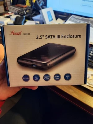 ROSEWILL RX203 SATA 3 ENCLOSED  3.0USB Screw Less Fast Shipping  🔥 (A3) - Image 1 of 3