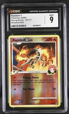 CGC 9 Rapidash 47/111 Reverse Holo Rising Rivals Pokémon Card - Image 1 of 2